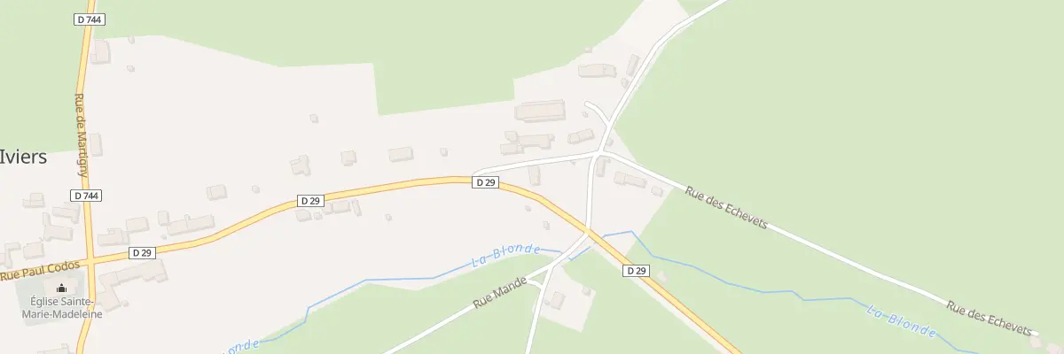 Plan du 1 Rue des Echevets à Iviers