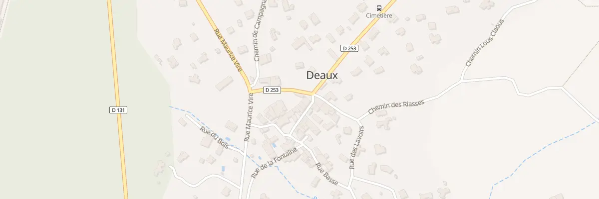 Plan du 129 Rue de l’Horloge à Deaux
