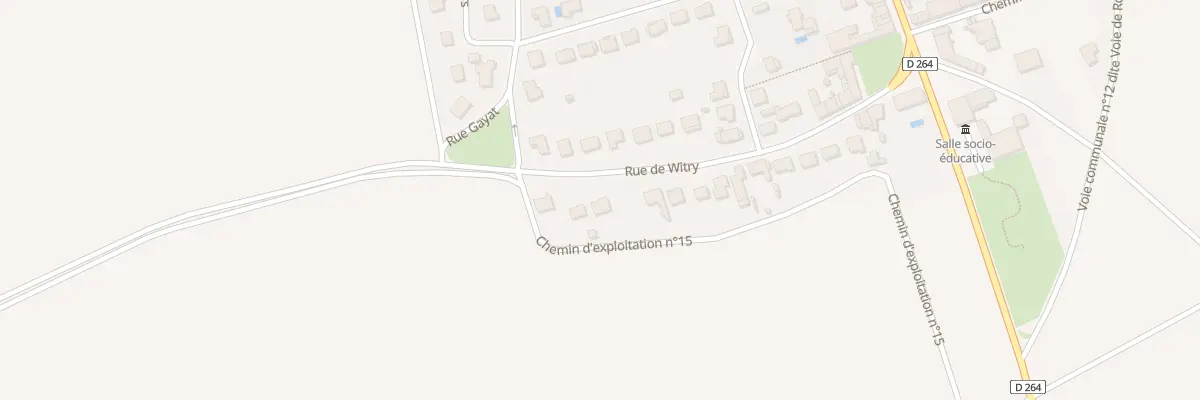 Plan du 25 Rue de Witry à Caurel