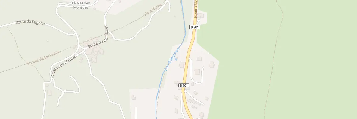Plan du 370 Rte d’Ales à Saint-Paul-le-Jeune