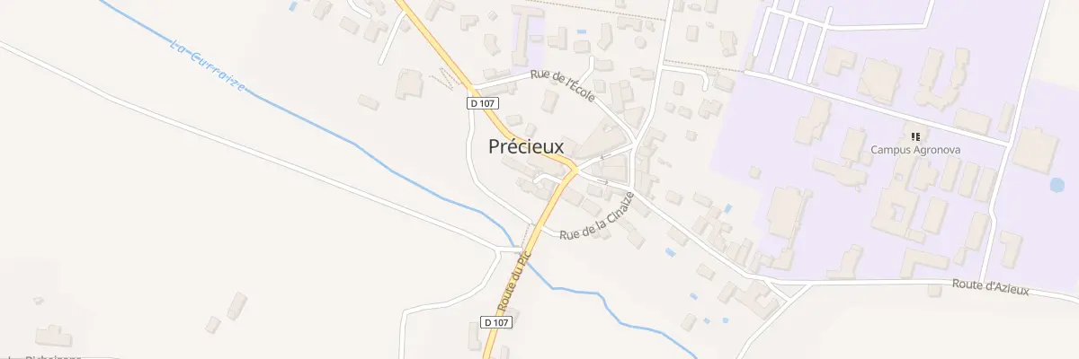 Plan du 36 Imp de l’Église à Précieux