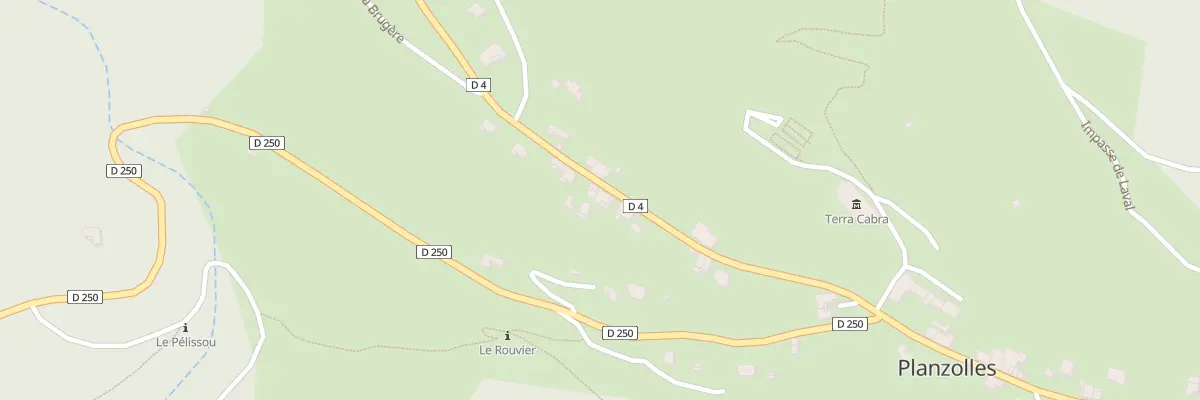 Plan du 5141 Crouzilles à Planzolles