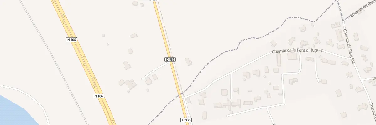 Plan du 1207 Rte de Ners à Vézénobres