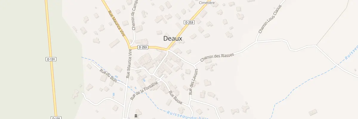 Plan du 231 Rue des Lavoirs à Deaux