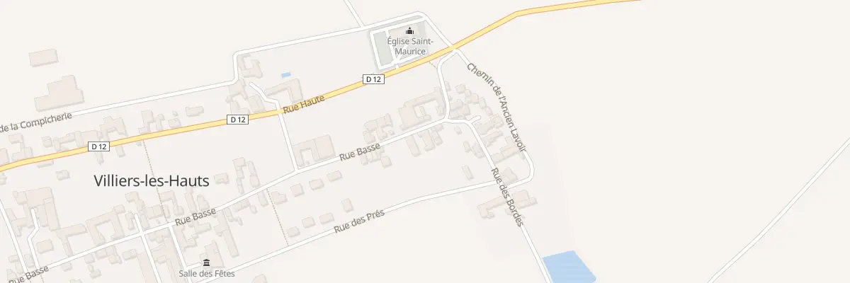 Plan du 48 Rue Basse à Villiers-les-Hauts