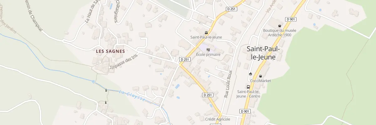 Plan du 4 Pl de l’Eglise à Saint-Paul-le-Jeune