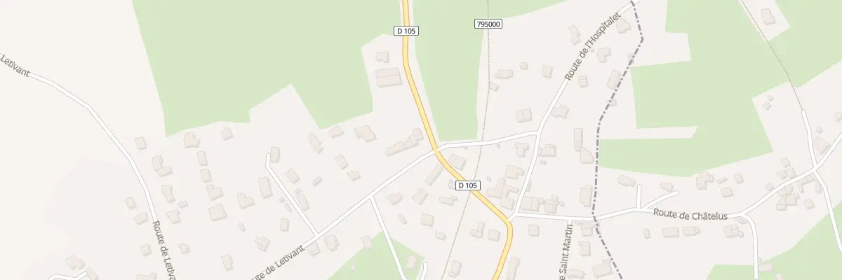 Plan du 2461 Rte de St Marcellin en Forez à Périgneux