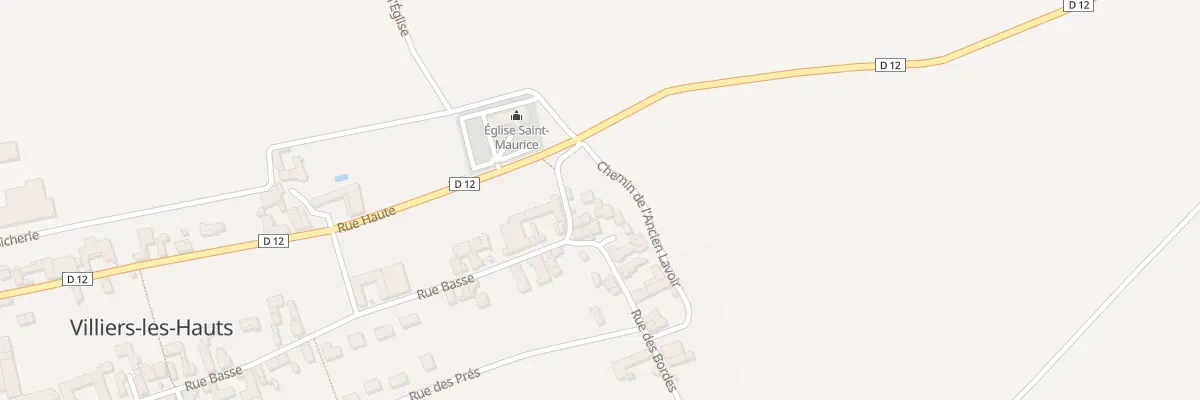 Plan du 2Y Rue de l’Eglise à Villiers-les-Hauts