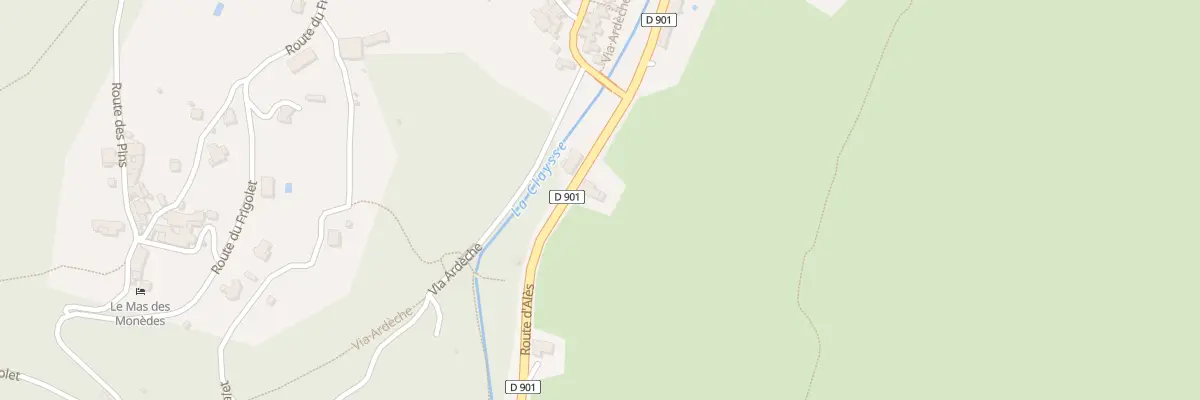 Plan du 85 Rte d’Ales à Saint-Paul-le-Jeune