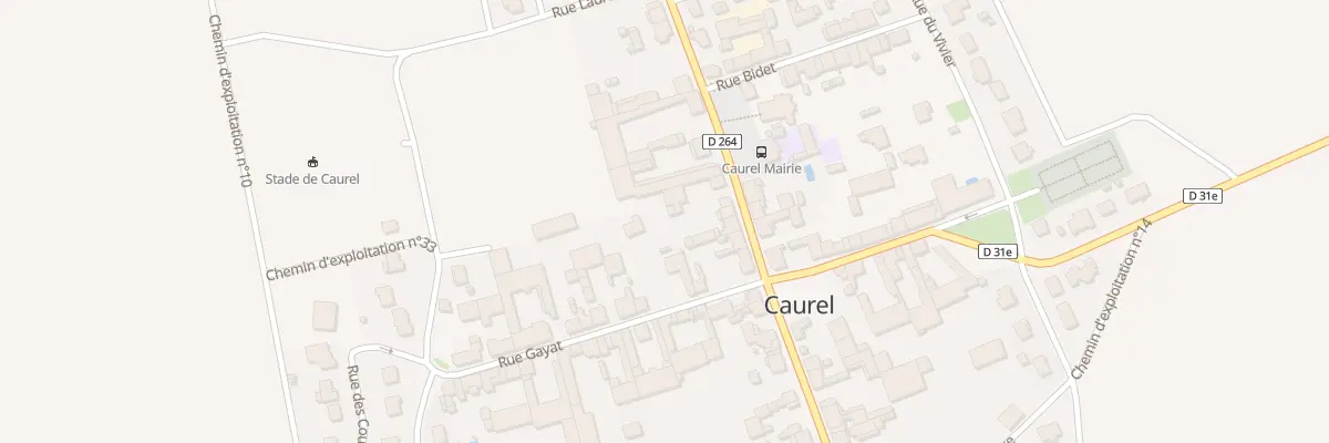Plan du 7 Rue Jamey Ponsinet à Caurel