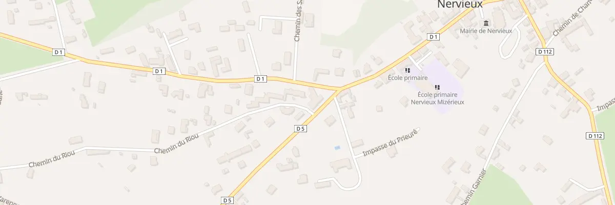 Plan du 2 Che du Riou à Nervieux