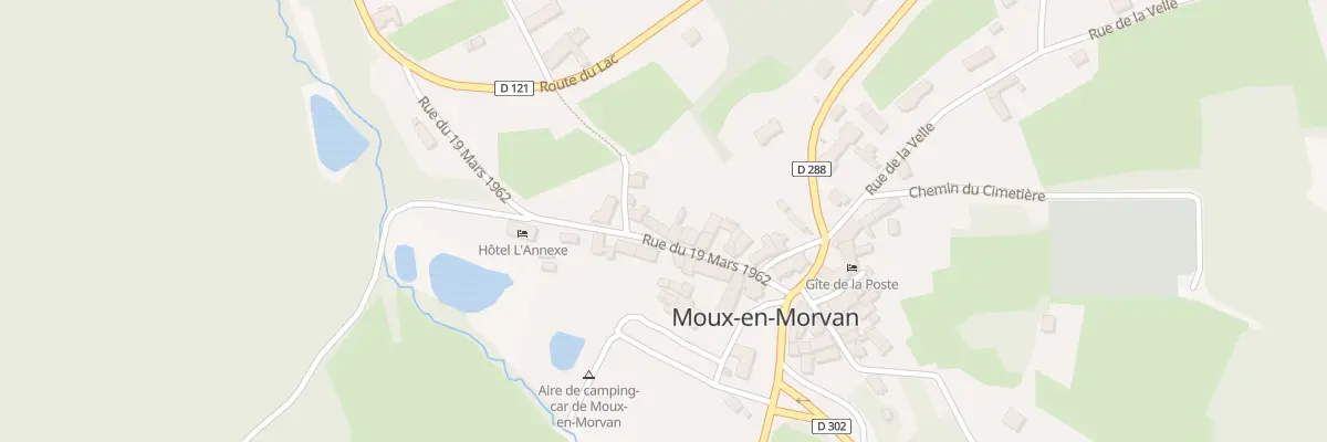 Plan du 20 Rue du 19 Mars 1962 à Moux-en-Morvan