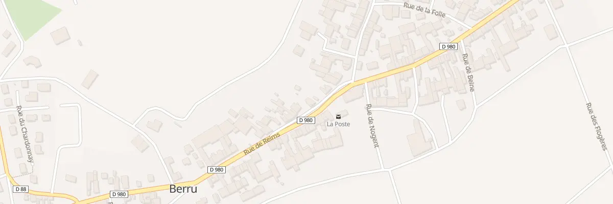 Plan du 12 Rue de la Vigne à Berru