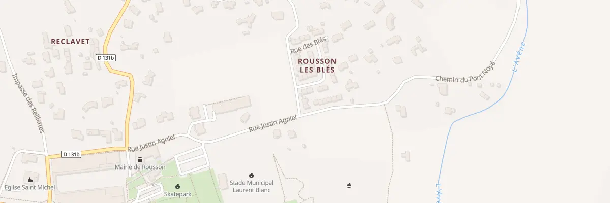 Plan du 2 Che des Jonquières à Rousson