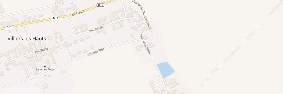 Plan du 6 Rue des Bordes à Villiers-les-Hauts