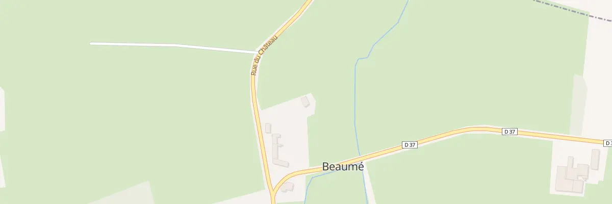 Plan du 12 Rue du Château à Beaumé
