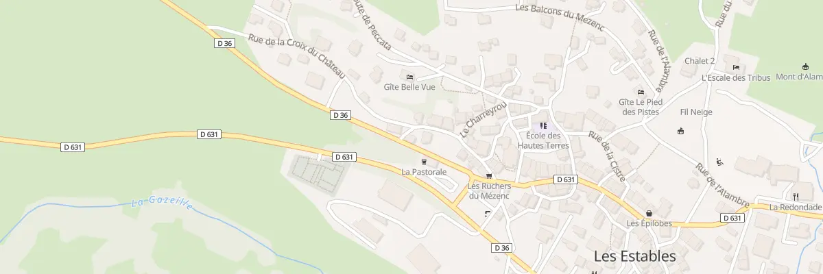 Plan du 5100 Le Bourg aux Estables