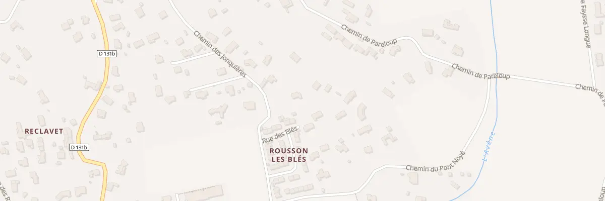 Plan du 30 Che des Jonquières à Rousson