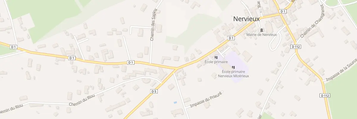 Plan du 48 Rte de Saint Germain Laval à Nervieux