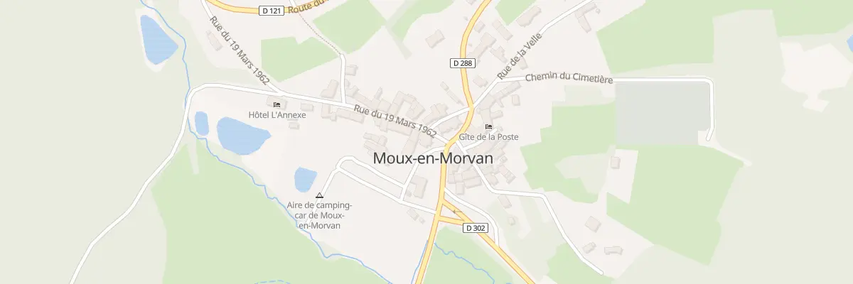 Plan du 40 Le Bourg à Moux-en-Morvan