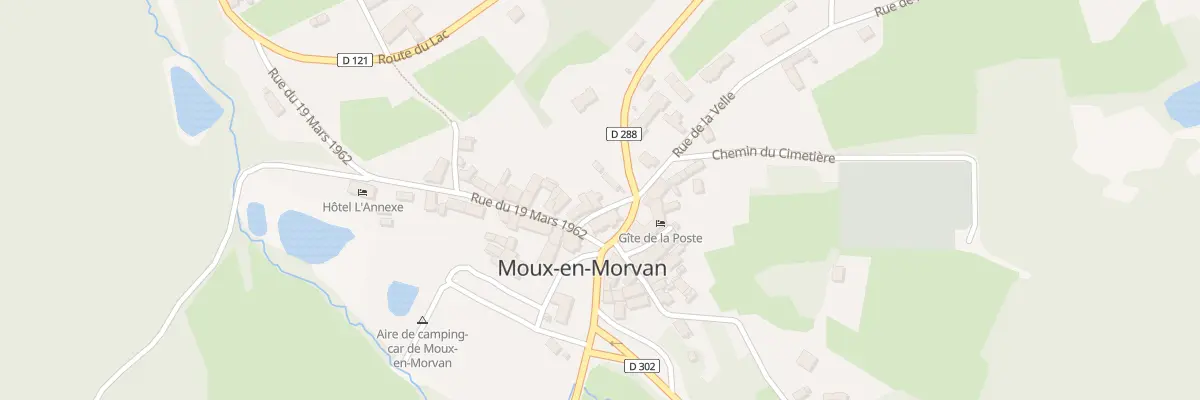 Plan du 2 Rle Saint Denis à Moux-en-Morvan