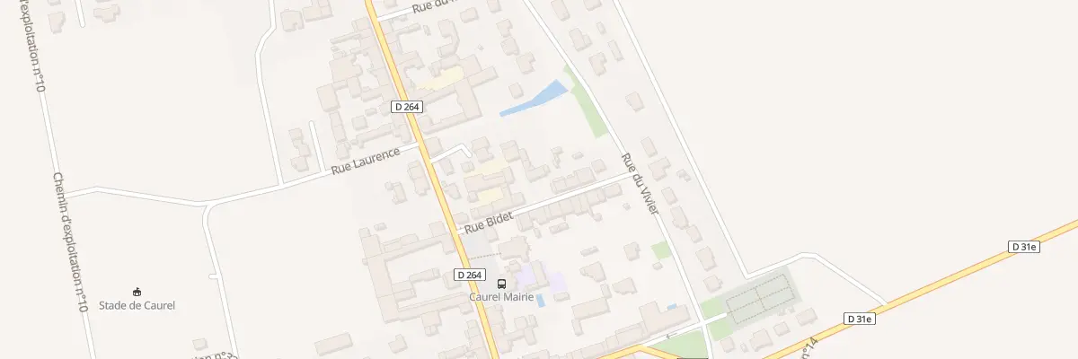 Plan du 7 Rue Bidet à Caurel