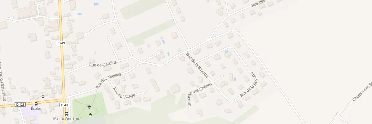 Plan du 15 Rue de la Boyotte à Verrières