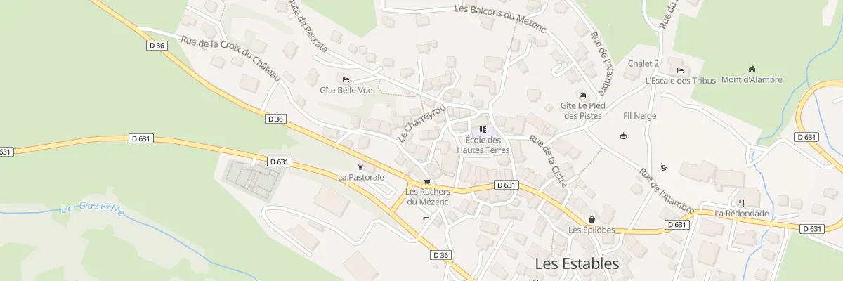 Plan du 5060 Le Bourg aux Estables