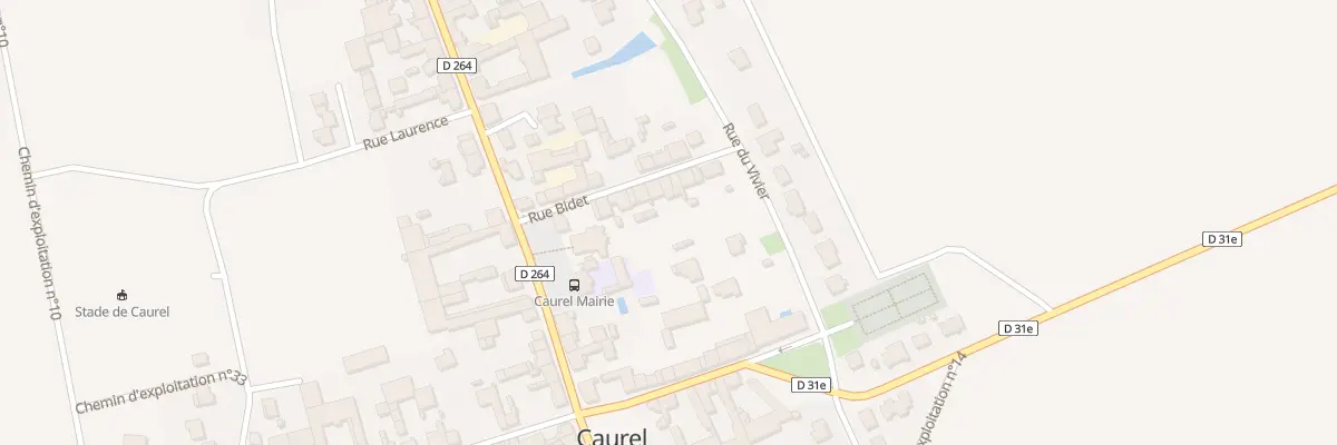 Plan du 6 Rue Bidet à Caurel