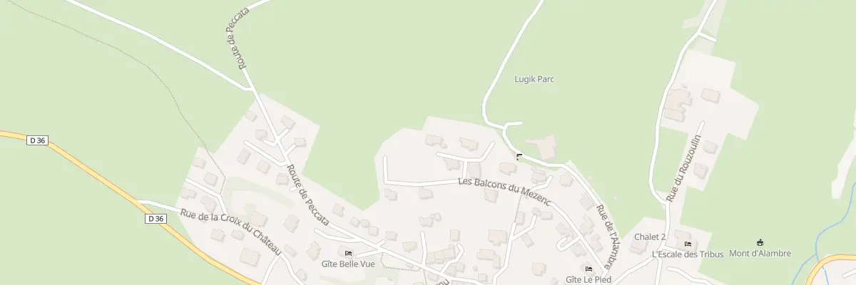 Plan du 6 Rue des Violettes aux Estables
