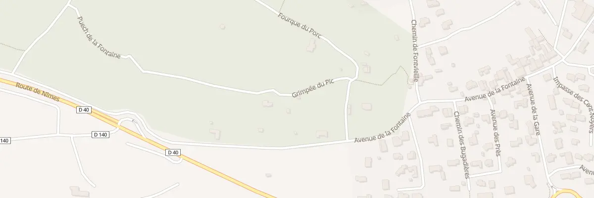 Plan du 1 Grimpee du Pic à Congénies
