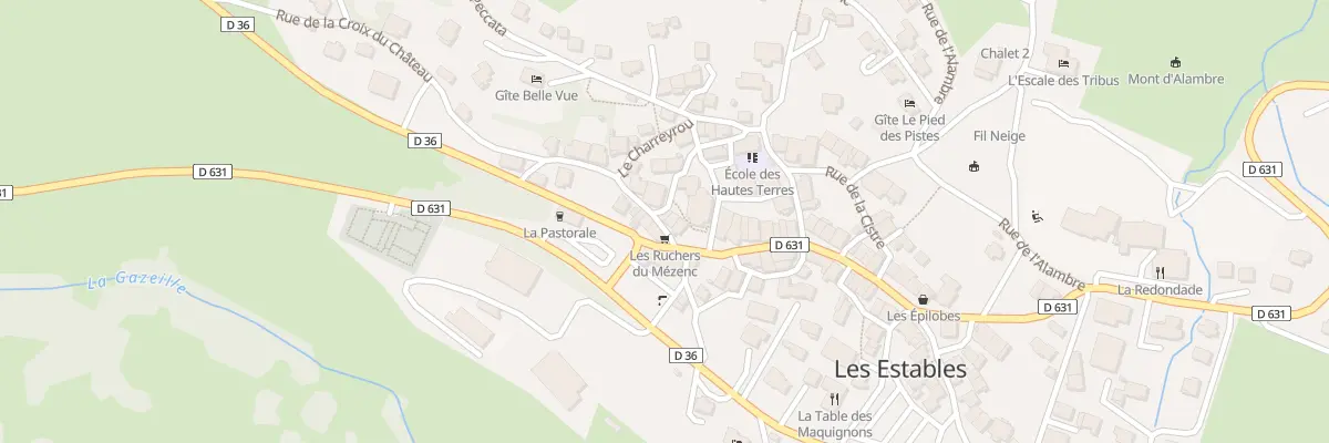 Plan du 6 Rue de la croix du château aux Estables