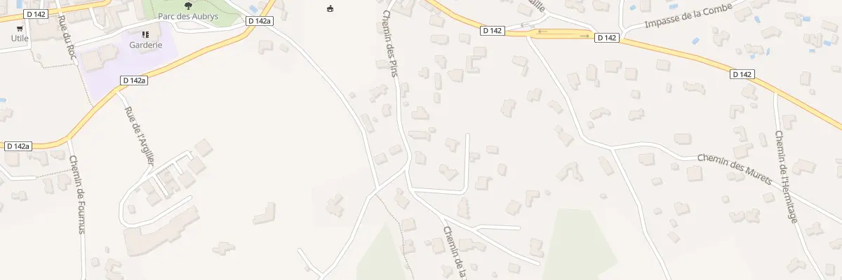 Plan du 180 Che des Pins à Aubais