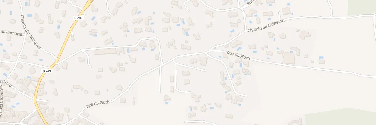 Plan du 462 Rue du Pioch à Aubais