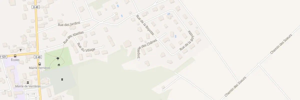 Plan du 1 Imp des Chenes à Verrières