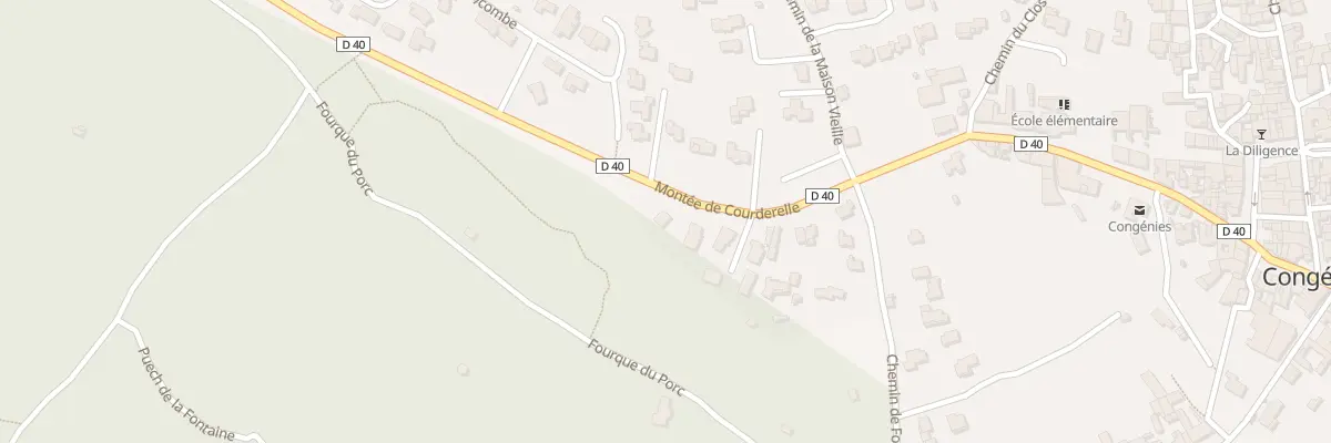 Plan du 3 Mte de Courderelle à Congénies