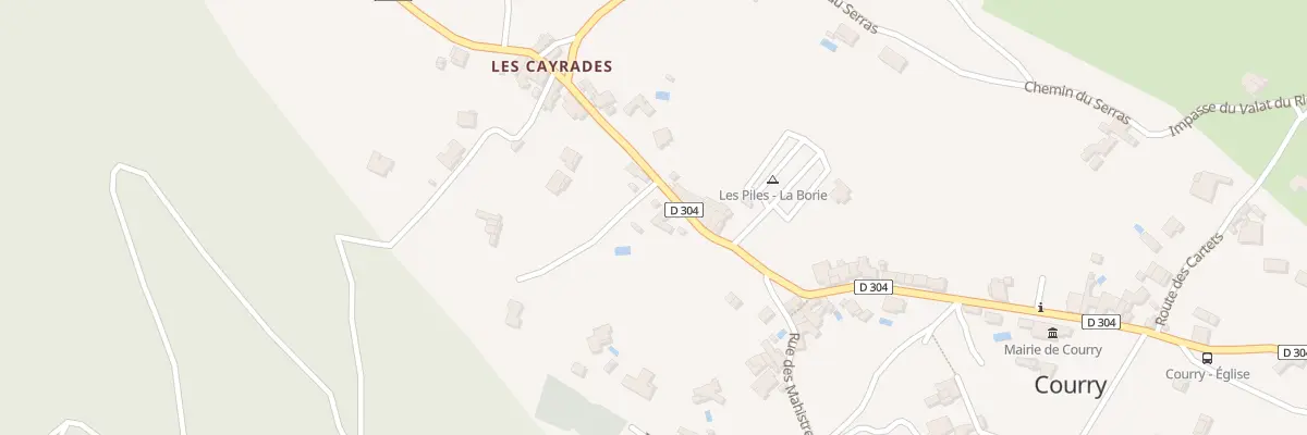 Plan du 33 Che du Baratrou à Courry