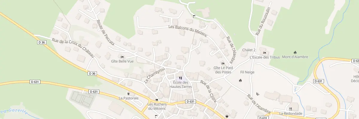 Plan du 5038 Le Bourg aux Estables