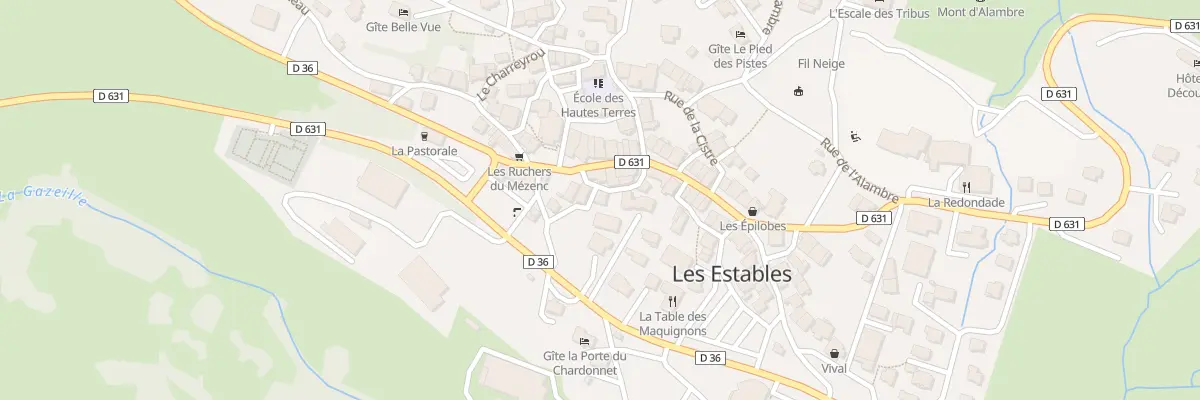 Plan du 5090 Le Bourg aux Estables