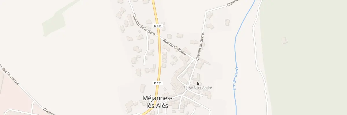 Plan du 3 Rue du Château à Méjannes-lès-Alès