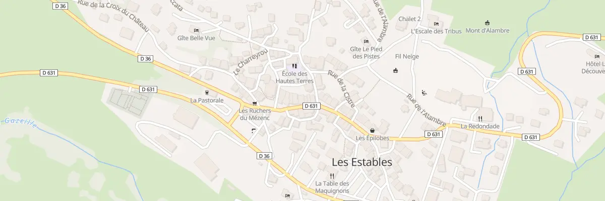 Plan du 5052 Le Bourg aux Estables