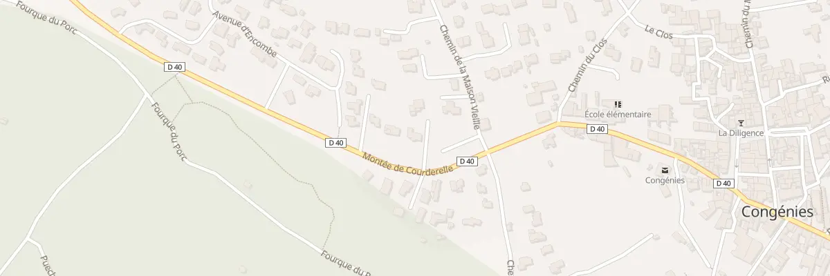 Plan du 4 Mte de Courderelle à Congénies