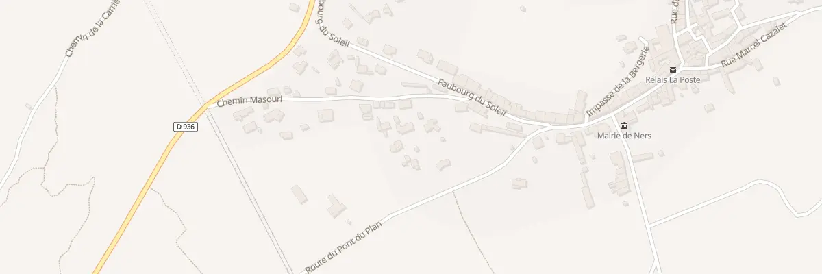 Plan du 162 Rte du Pont du Plan à Ners