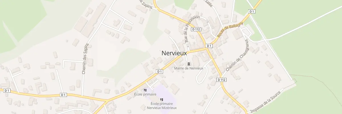 Plan du 20 Rte de Saint Germain Laval à Nervieux