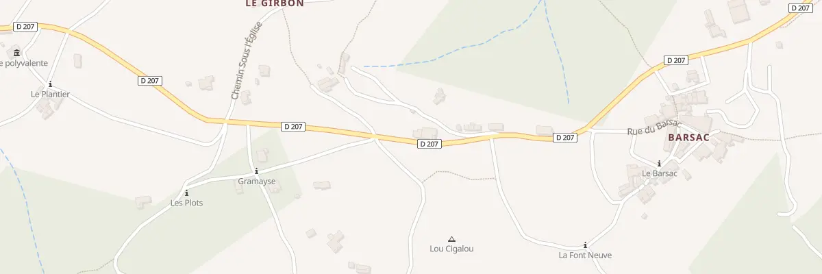 Plan du 5027 La Rouge Nord à Payzac