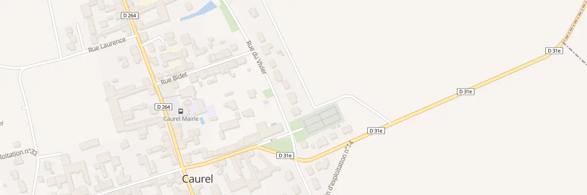Plan du 4 Rue du Vivier à Caurel