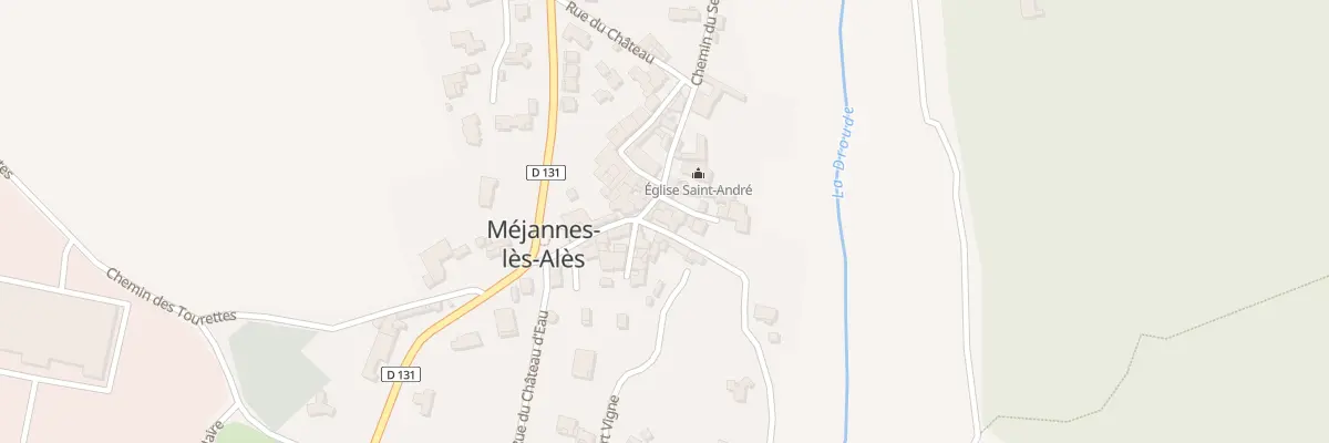 Plan du 13 Rue de la Droude à Méjannes-lès-Alès