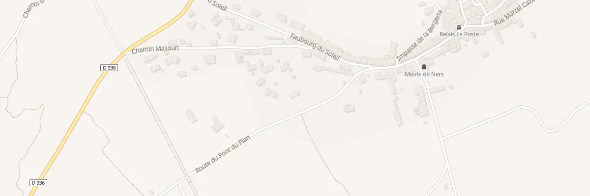 Plan du 163 Rte du Pont du Plan à Ners