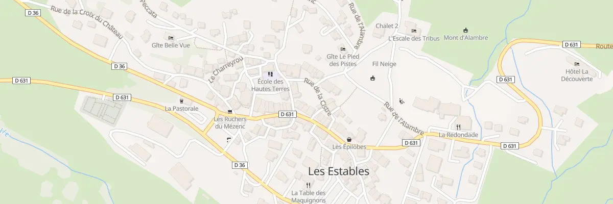 Plan du 5027 Le Bourg aux Estables