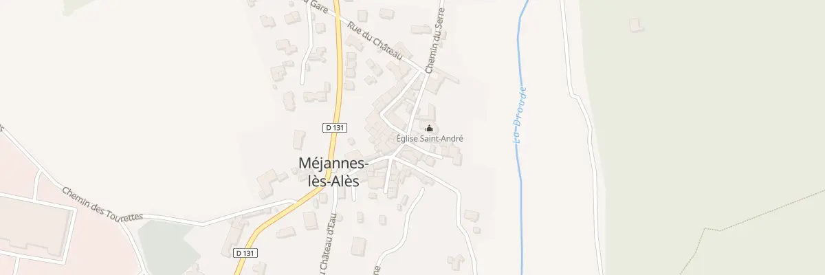 Plan du 1 Rue de la Poste à Méjannes-lès-Alès